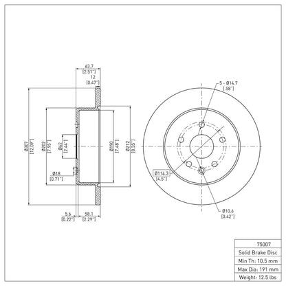 DFC 98-10 Lexus GS430 Rear Brake Rotor