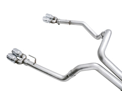 AWE Tuning 4th Gen GM 1500 6.2L 0FG Cat-Back Split Rear Exit (w/ Bumper Cutouts) - Quad Chrome Tips