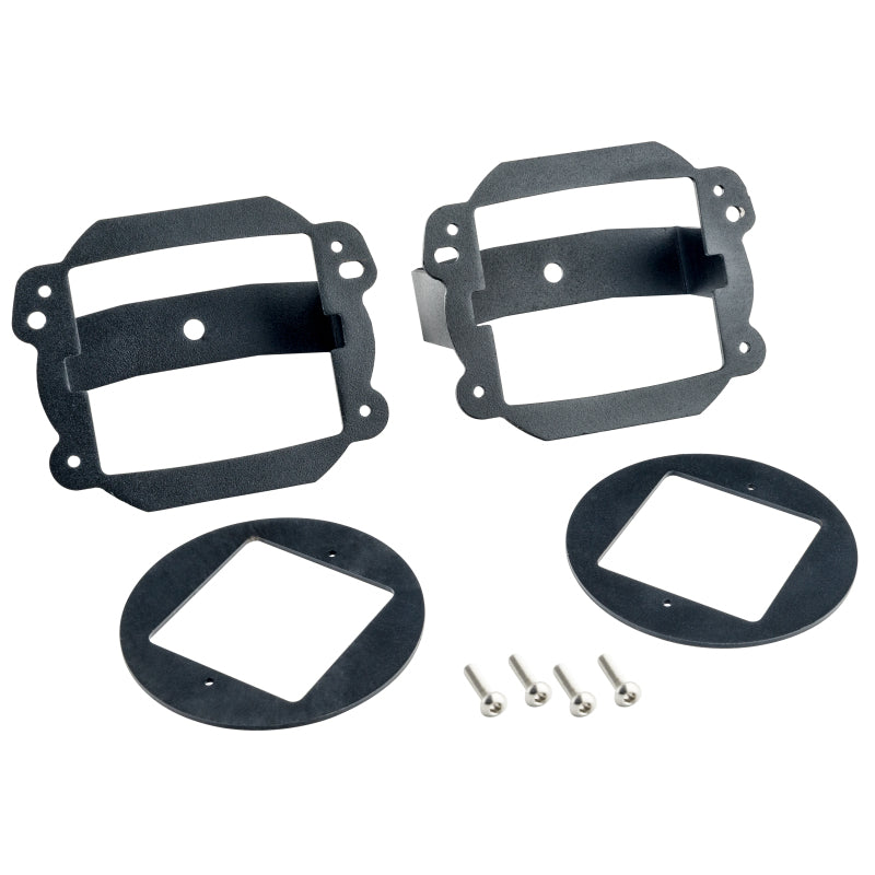 ORACLE Lighting Oracle Jeep JK Fog Light to Cube Light Conversion Mount Brackets (Pair) w/ Bezel