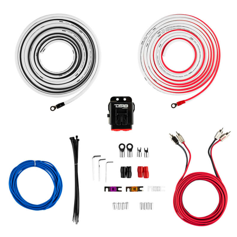 DS18 Marine Amplifier Installation Kit 4-GA 100% Copper Tinned Wire