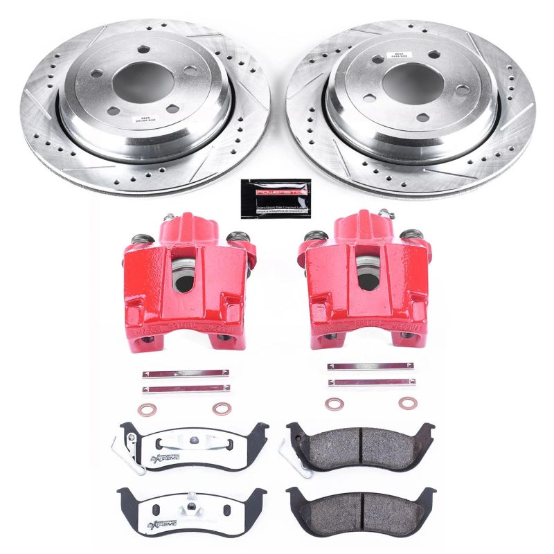 PowerStop Power Stop 03-11 Ford Crown Victoria Rear Z26 Street Warrior Brake Kit w/Calipers