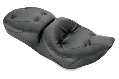 Mustang Motorcycle Mustang 97-07 Harley Road King, 06-07 Road Glide, 00-05 Eagle Touring 1PC Seat Regal - Black