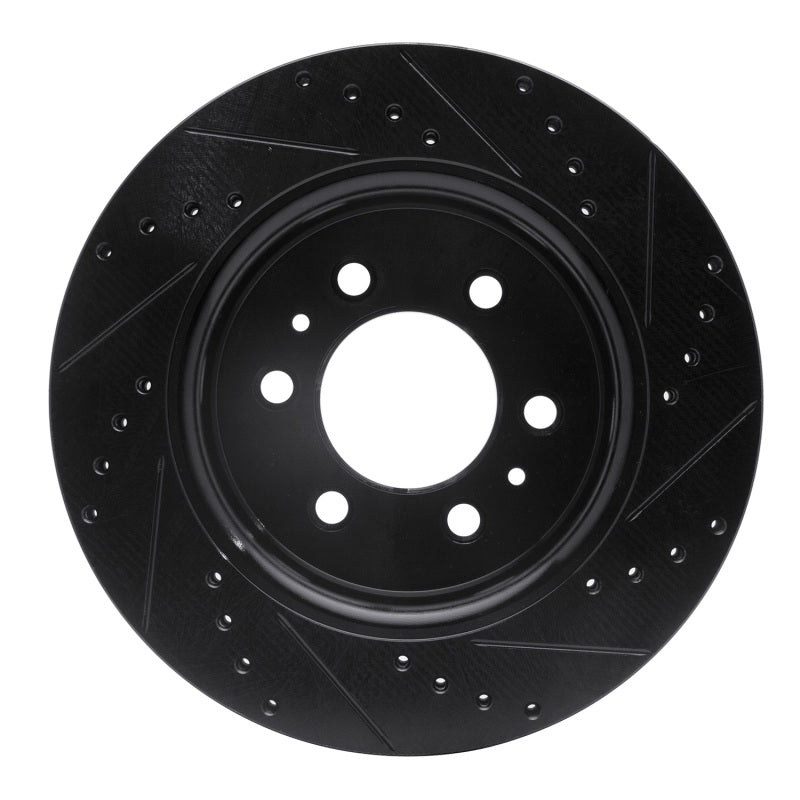 R1 Concepts R1 07-21 Ford Expedition Front Left Drilled & Slotted Black Brake Rotor