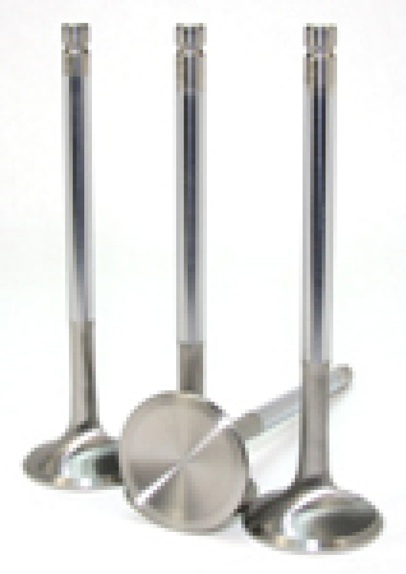 GSC Power Division GSC P-D Toyota 3STGE 23-8N Chrome Polished Exhaust Valve - 30mm Head (+1mm) - SET 8