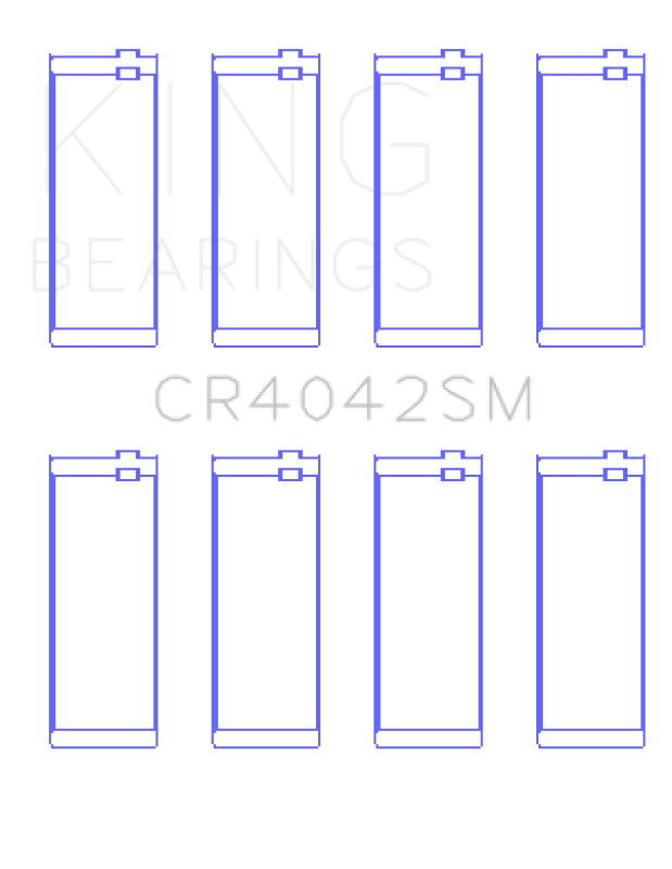 King Engine Bearings BMW 318 M40B16/M40B18/M42B18/M43B16 (Size +0.25mm) Connecting Rod Bearing Set