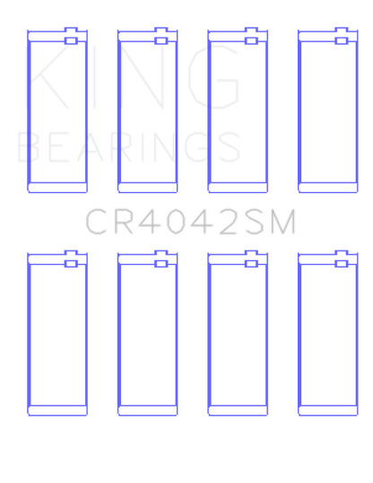 King Engine Bearings BMW 318 M40B16/M40B18/M42B18/M43B16 (Size +0.25mm) Connecting Rod Bearing Set