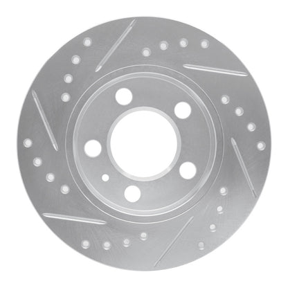 R1 Concepts R1 01-06 Audi TT Quattro Rear Right Drilled & Slotted Silver Brake Rotor