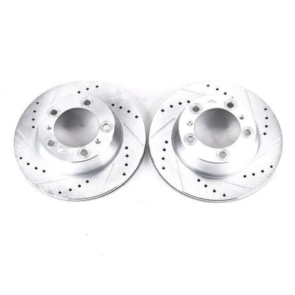 PowerStop Power Stop 17-19 Porsche 718 Boxster Rear Evolution Drilled & Slotted Rotors - Pair