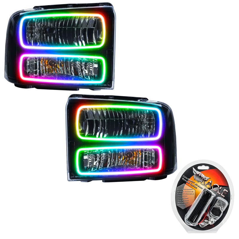 ORACLE Lighting Oracle 05 Ford Excursion SMD HL - Black - ColorSHIFT