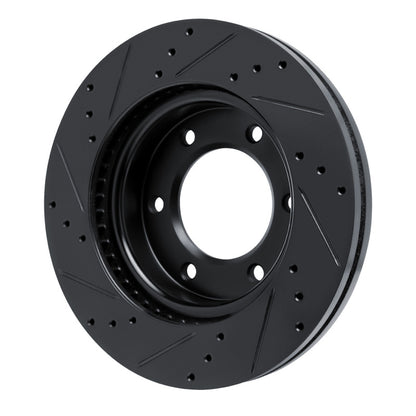 R1 Concepts R1 19-25 Ford BRONCO Front Right Drilled & Slotted Black Brake Rotor