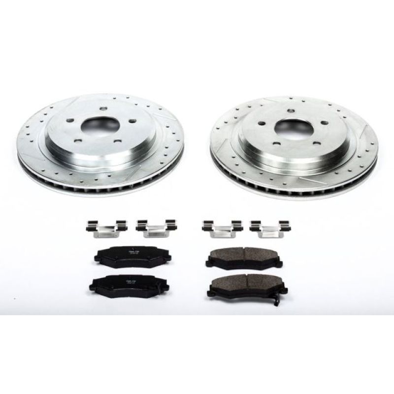 PowerStop Power Stop 04-09 Cadillac XLR Rear Z23 Evolution Sport Brake Kit