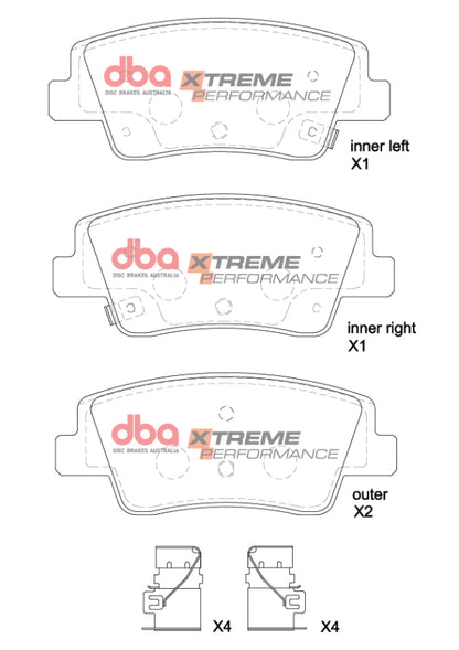 DBA 21-22 Genesis G80 XP Performance Rear Brake Pads