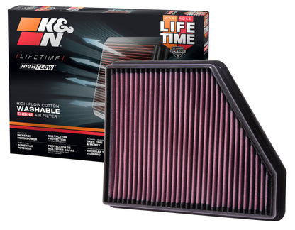 K&N Engineering K&N 10 Chevy Camaro 3.6/6.2L Drop In Air Filter