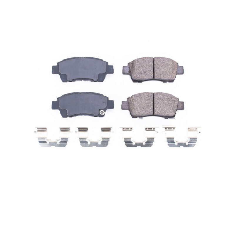PowerStop Power Stop 2000 Toyota Echo Front Z17 Evolution Ceramic Brake Pads w/Hardware