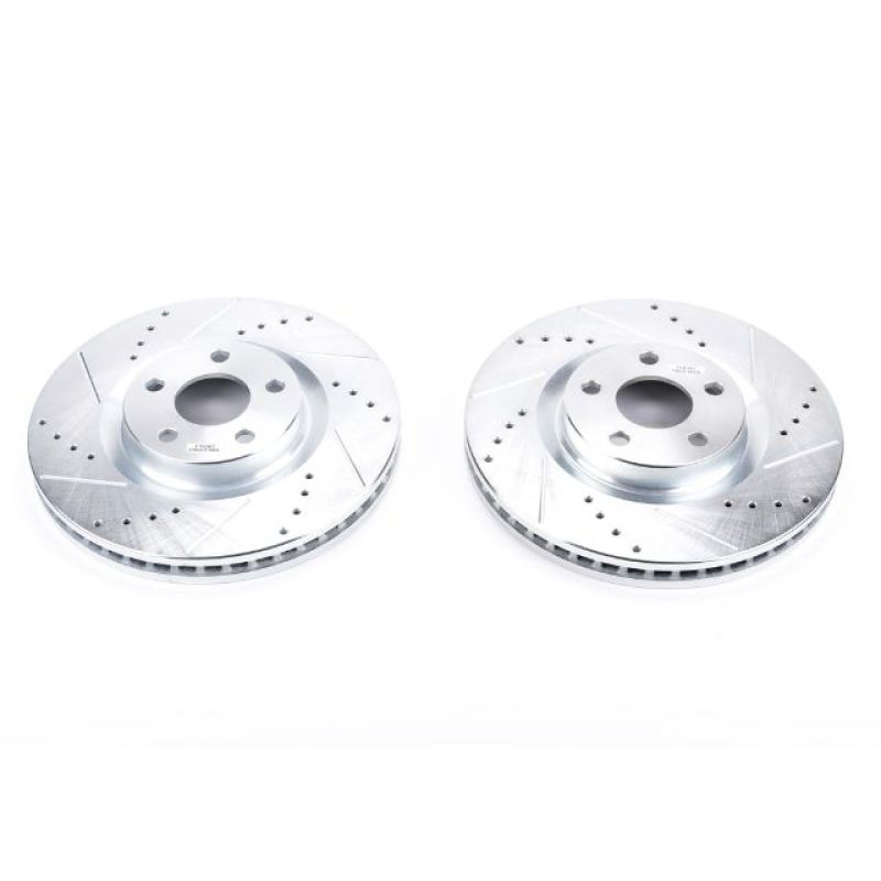 PowerStop Power Stop 15-19 Ford Edge Front Evolution Drilled & Slotted Rotors - Pair