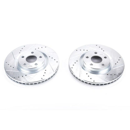 PowerStop Power Stop 15-19 Ford Edge Front Evolution Drilled & Slotted Rotors - Pair