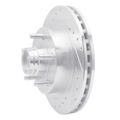 R1 Concepts R1 98-02 Ford Ranger (USA/Canada) Front Left Drilled & Slotted Silver Brake Rotor