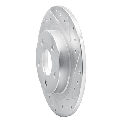 R1 Concepts R1 98-05 Buick Park Avenue Rear Right Drilled & Slotted Silver Brake Rotor