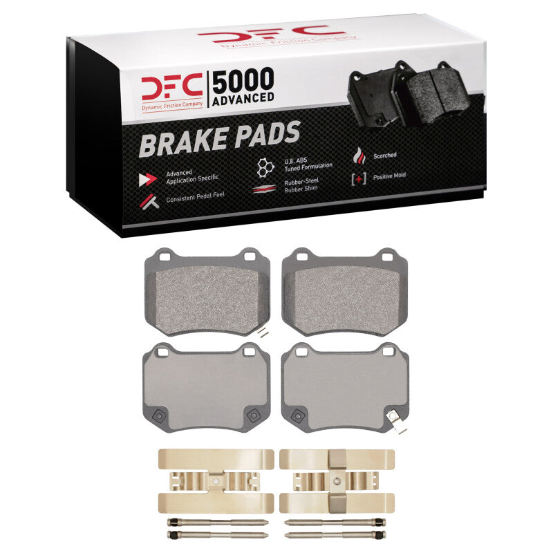 DFC 18-25 Subaru WRX Rear 5000 Advanced Low Metallic Brake Pads and Hardware Kit