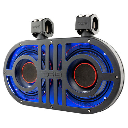 DS18 8in Rollcage Soundbar Loaded Built in RGB LED Lights 500 Watts RMS 2x PRO-HY8.4B Included