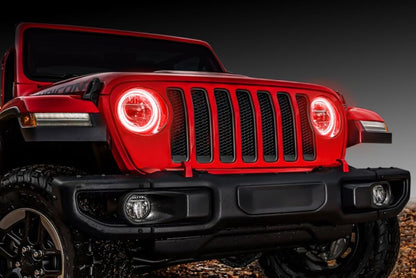 ORACLE Lighting Oracle Jeep Wrangler JL/Gladiator JT LED Surface Mount Headlight Halo Kit - ColorSHIFT