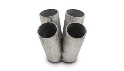Vibrant 4 into 1 SS Turbo Manifold Merge Collector for T4 Divided Flange (48mm Pipe OD 4.5in tall)