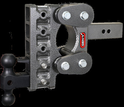 GEN-Y Hitch Gen-Y The Boss Torsion-Flex 2.5in Shank 7.5in Drop 10K Hitch w/GH-031 Dual-Ball/GH-032 Pintle Lock