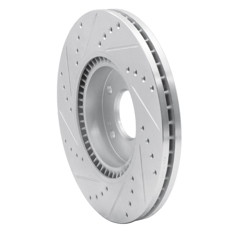R1 Concepts R1 12-16 Kia SportAGE (USA/Canada) Front Right Drilled & Slotted Silver Brake Rotor