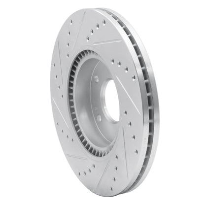 R1 Concepts R1 12-16 Kia SportAGE (USA/Canada) Front Right Drilled & Slotted Silver Brake Rotor