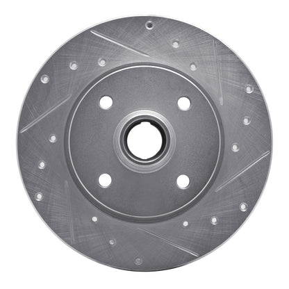 R1 Concepts R1 76-84 Porsche 924 Front Right Drilled & Slotted Silver Brake Rotor
