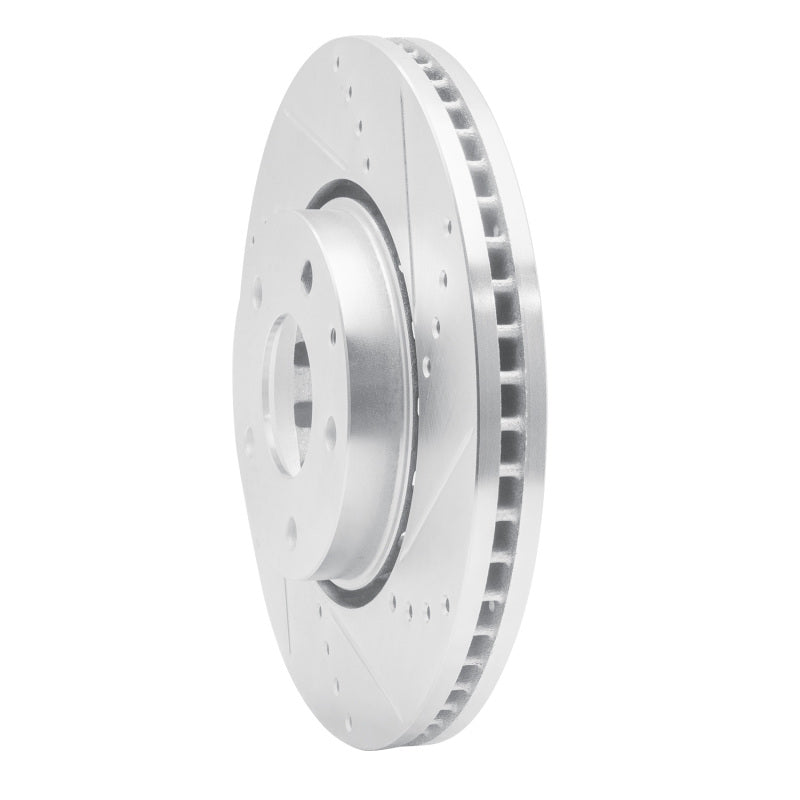 R1 Concepts R1 16-25 Mazda 6 Front Right Drilled & Slotted Silver Brake Rotor