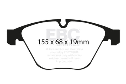 EBC Racing 11-12 BMW 1M Coupe (E82) 3.0TT SR-21 Sintered Race Front Brake Pads