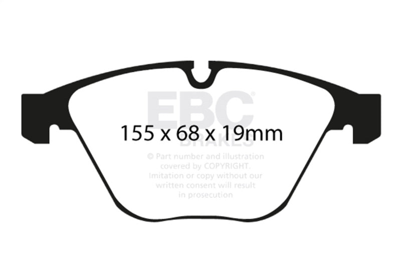 EBC Racing 11-12 BMW 1M Coupe (E82) RP-1 Race Front Brake Pads