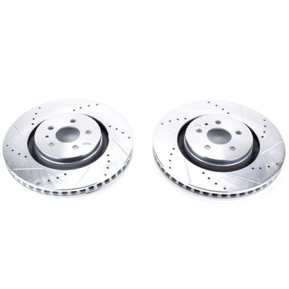 PowerStop Power Stop 15-18 Ford Edge Front Evolution Drilled & Slotted Rotors - Pair