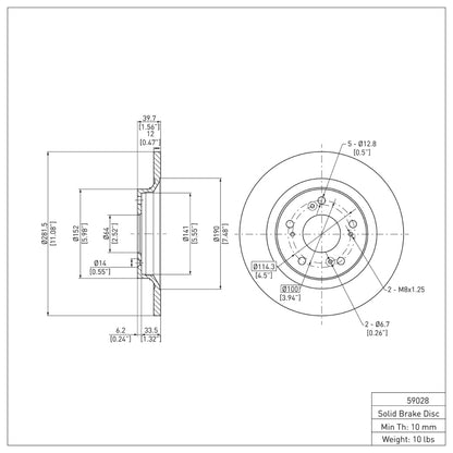 DFC 00-09 Honda S2000 Rear Brake Rotor
