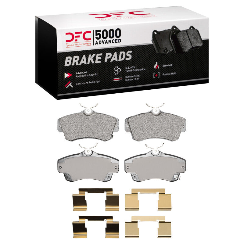DFC 03-09 Chrysler PT Cruiser Front 5000 Advanced Semi Metallic Brake Pads and Hardware Kit