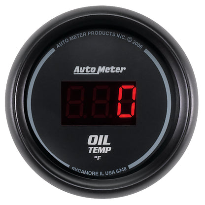 Autometer Black 0-400F Digital Oil Temp Gauge