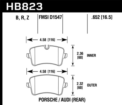 Hawk Performance Hawk 11-18 Audi A8 Quattro HPS 5.0 Rear Brake Pads