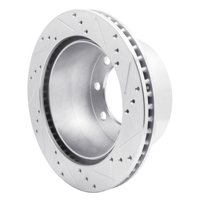 R1 Concepts R1 00-02 Dodge Ram 3500 Rear Left Drilled & Slotted Silver Brake Rotor