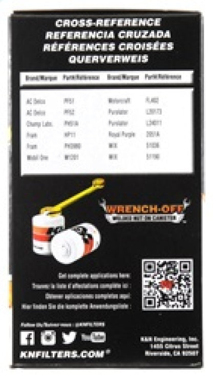 K&N Engineering K&N Oil Filter OIL FILTER; AUTOMOTIVE