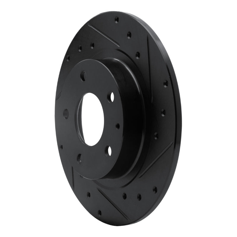 R1 Concepts R1 14-21 Mazda 6 Rear Right Drilled & Slotted Black Brake Rotor