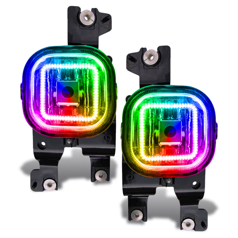 ORACLE Lighting Oracle Ford Superduty 08-10 LED Fog Light Halo Kit - ColorSHIFT w/o Controller