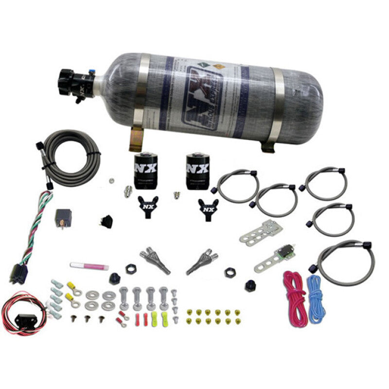 Nitrous Express 03-18 Nissan 350Z/370Z Dual Nozzle (35-150HP) w/Composite Bottle