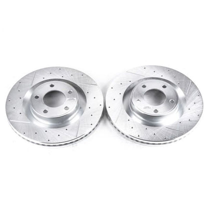 PowerStop Power Stop 07-15 Ford Edge Front Evolution Drilled & Slotted Rotors - Pair