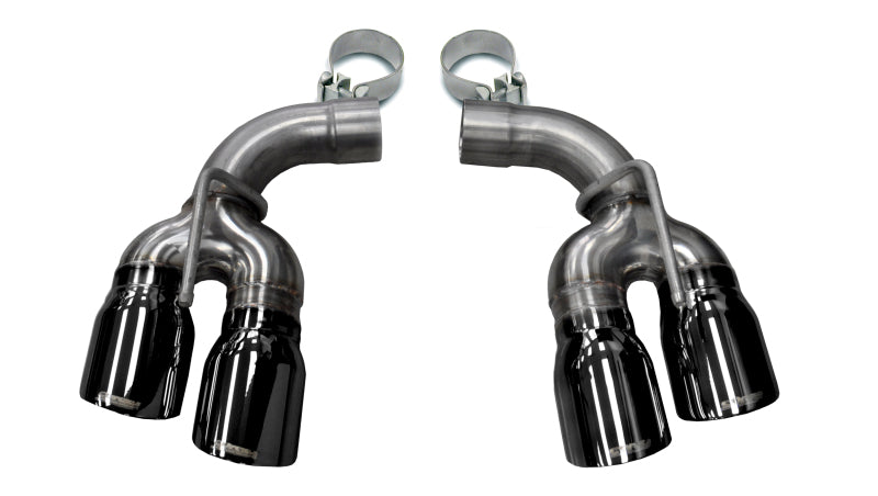 CORSA Performance Corsa 2017-24 Chevy Camaro ZL1 2.75in Inlet / 4.0in Outlet Black PVD Tip Kit (For Corsa ExhaustOnly)