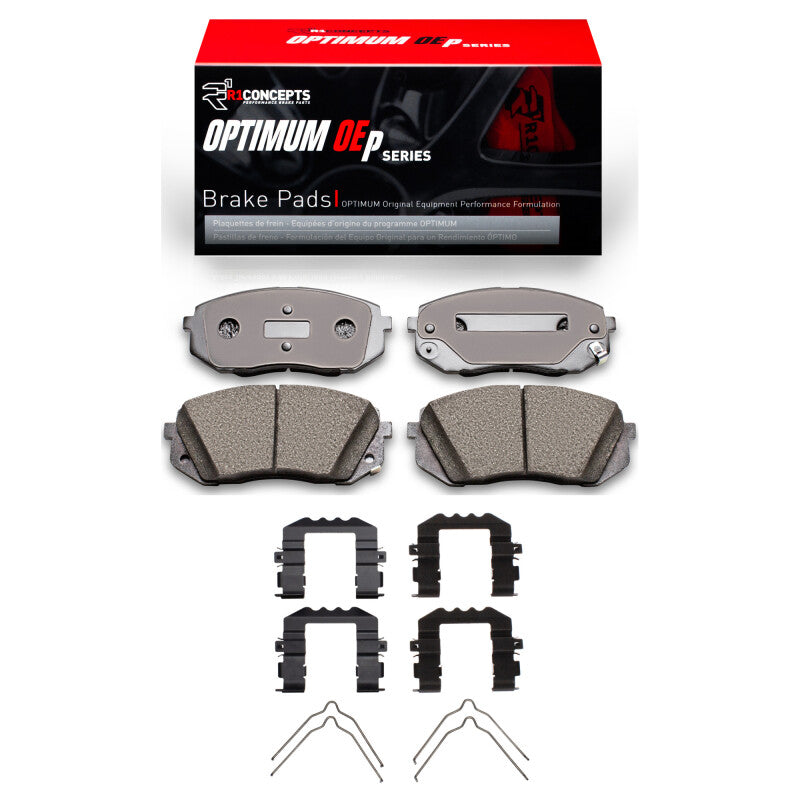 R1 Concepts R1 16-20 Hyundai Sonata Front Optimum OE Pads & Hardware Kit