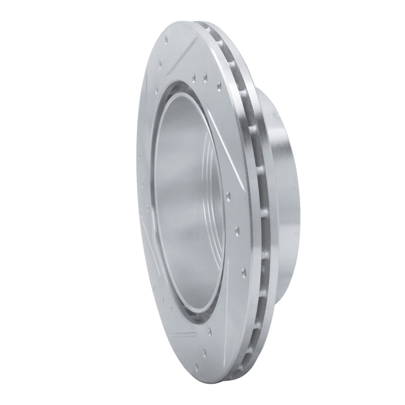 R1 Concepts R1 06-12 Mitsubishi Eclipse Rear Right Drilled & Slotted Silver Brake Rotor