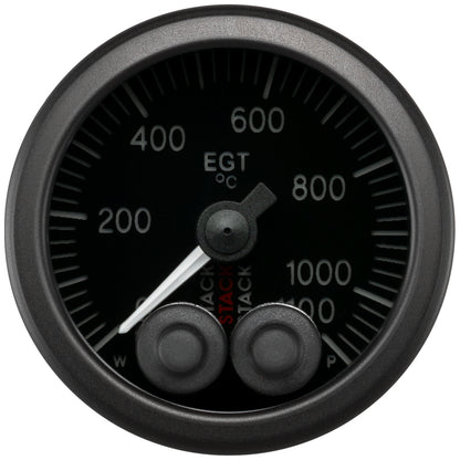 Autometer Stack 52mm 0-1100 Deg C Pro-Control Exhaust Gas Temp Gauge - Black