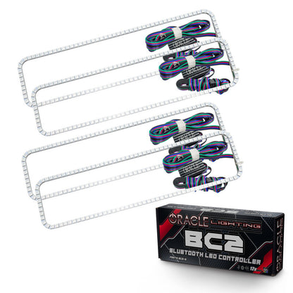 ORACLE Lighting Oracle GMC Sierra 88-98 Dual Halo Kit - ColorSHIFT w/ BC1 Controller