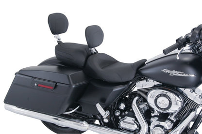 Mustang Motorcycle Mustang 08-21 Harley FL Touring Recessed Passenger Seat with Backrest - Black
